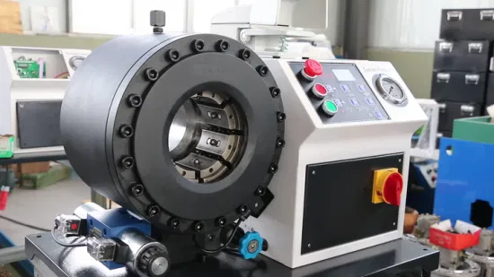 Machine de sertissage de sertissage de pressage de tuyaux en acier d'écrous de barres d'armature de câble métallique de tuyau hydraulique de qualité