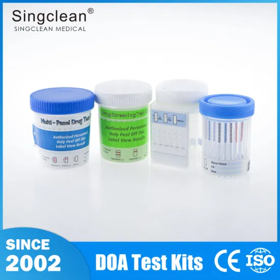 Singclean Quick Rapid One Step Lab Urine Drug of Abuse Test Cup pour écran de toxicologie